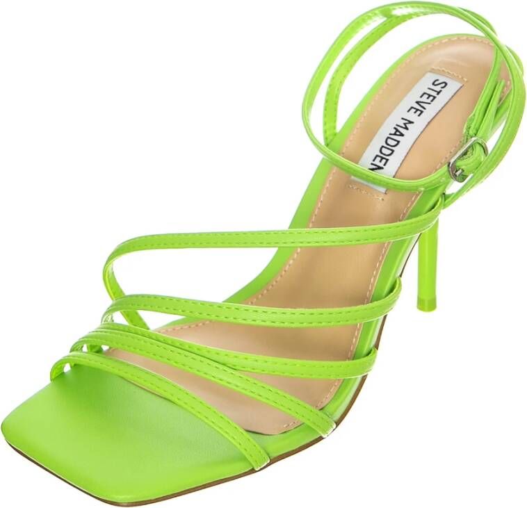 Steve Madden Groene Dames Enkelband Sandalen Green Dames