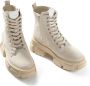 Steve Madden Chunky Sole Leren Laarzen Beige Dames - Thumbnail 6