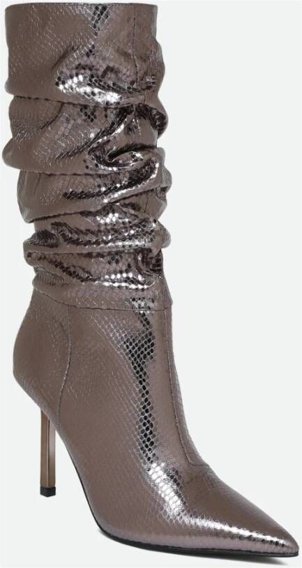 Steve Madden Izabela Zilveren Laars Gray Dames