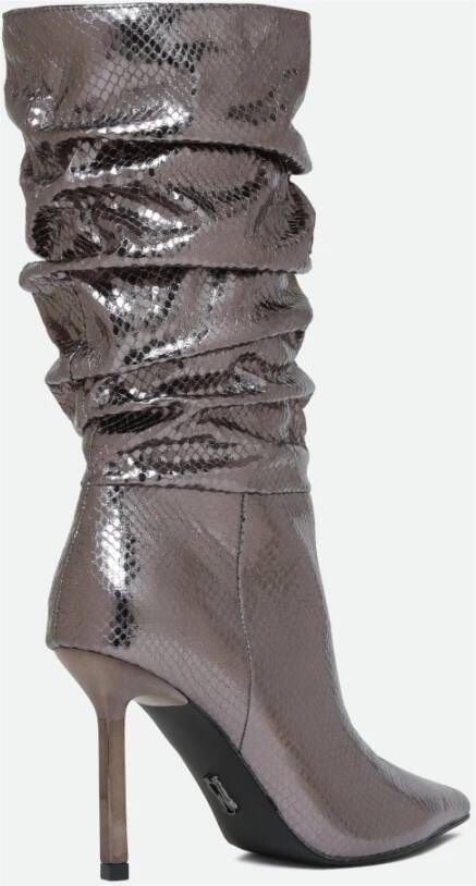 Steve Madden Izabela Zilveren Laars Gray Dames