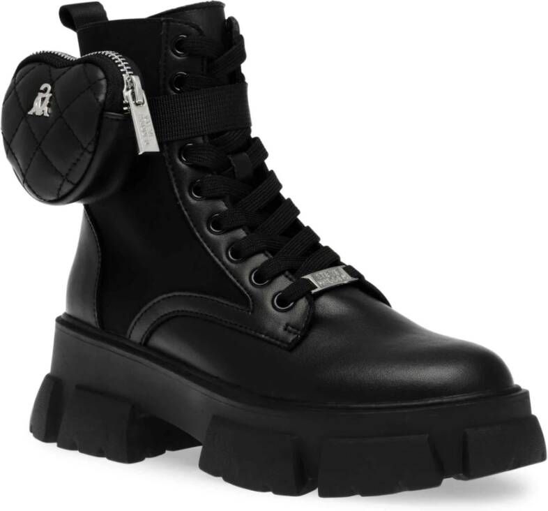 Steve Madden Lace-up Boots Black Dames