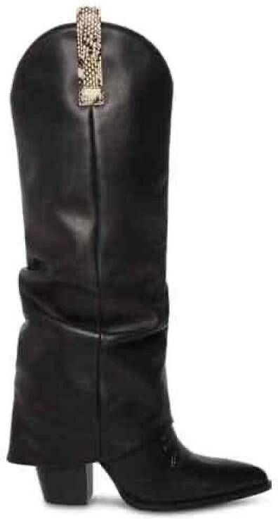Steve Madden Lassy Boots Black Dames