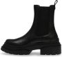 Steve Madden Leren Slip-On Enkellaars Headqrtr Zwart Black Dames - Thumbnail 3