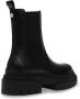 Steve Madden Leren Slip-On Enkellaars Headqrtr Zwart Black Dames - Thumbnail 5