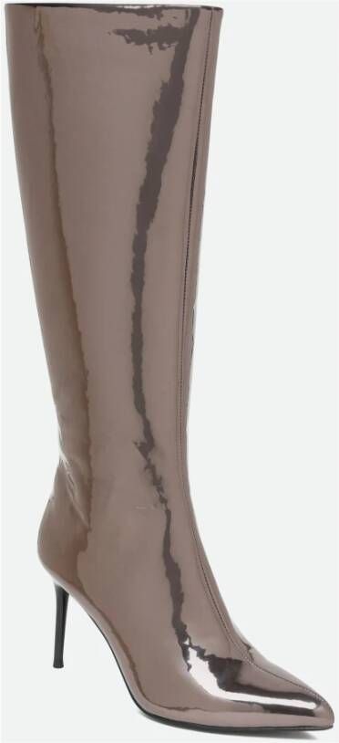 Steve Madden Lief Zilveren Laars Gray Dames