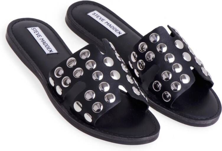 Steve Madden Marineblauwe Polka Dot Open Teen Slippers