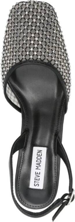 Steve Madden Mesh Platte Schoenen Zwart Vierkante Neus