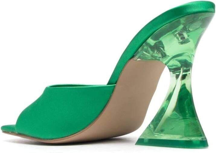 Steve Madden Groene Lipa Satijnen Sandalen Groen Dames