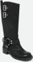 Steve Madden Zwarte Leren DamesHoge Laarzen met Siergesp Black Dames - Thumbnail 3