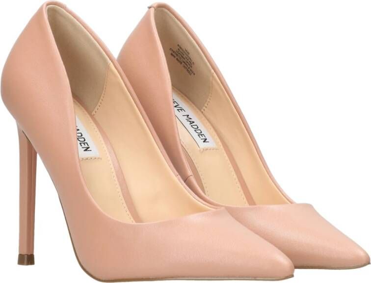 Steve Madden Gepoederde Hak Lederen Stilet Beige Dames