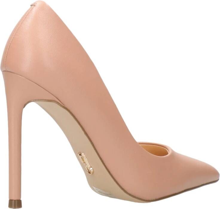 Steve Madden Gepoederde Hak Lederen Stilet Beige Dames