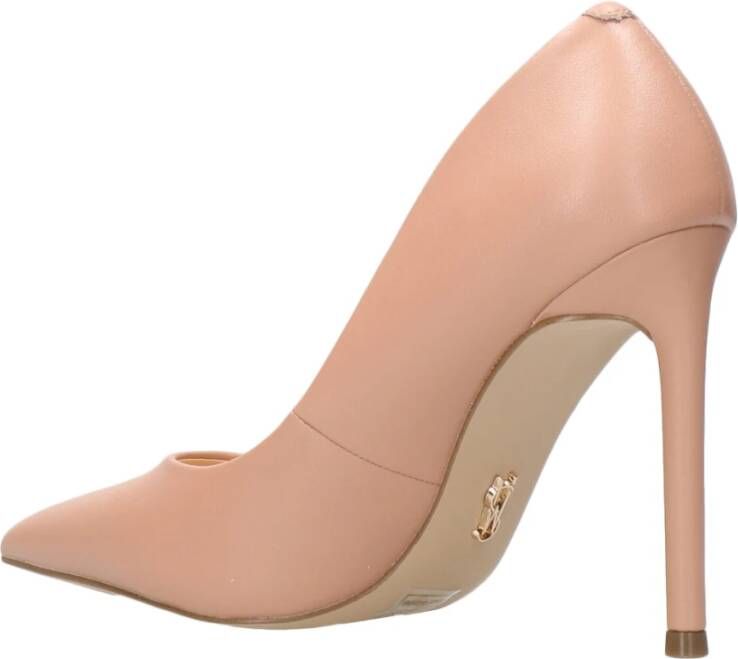 Steve Madden Gepoederde Hak Lederen Stilet Beige Dames