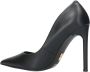 Steve Madden Zwarte Leren Stilettohak Zwart Dames - Thumbnail 4