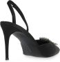 Steve Madden Zwarte Satijnen Slingback Hakken - Thumbnail 5