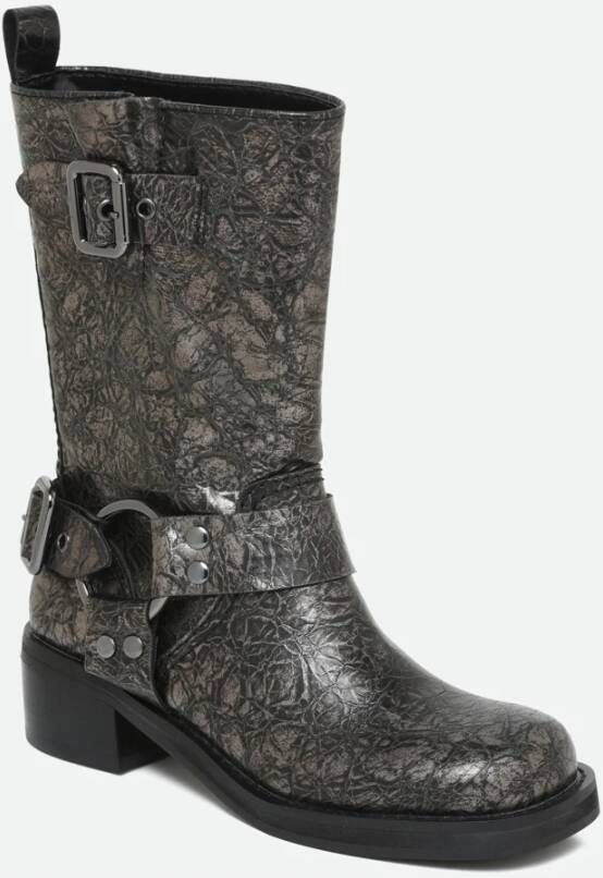 Steve Madden Route Zilveren Laars Gray Dames