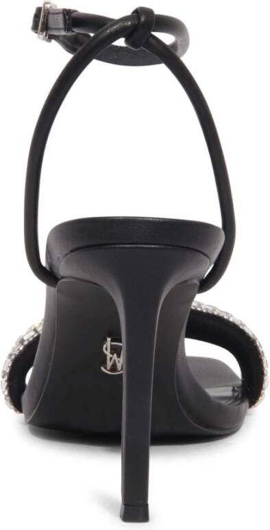 Steve Madden Sandaal met strass in zwart zilver