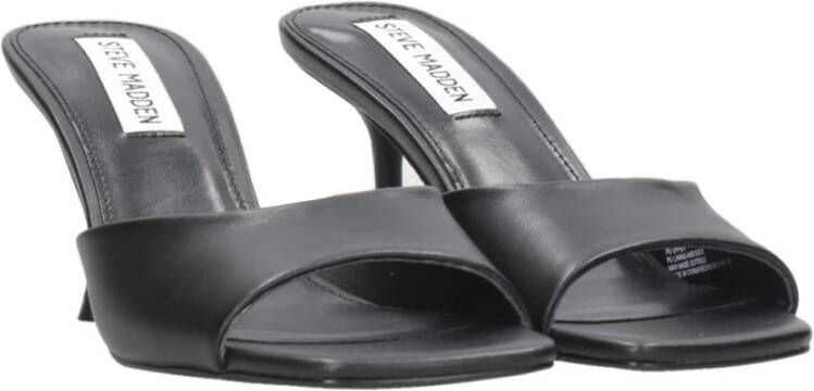 Steve Madden Sandaal van lakleer met 7 cm hak Black Dames