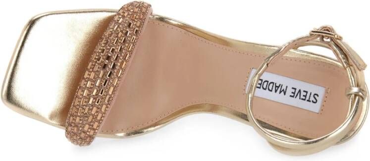 Steve Madden Gouden Verleiding Hoge Hak Sandalen Beige Dames