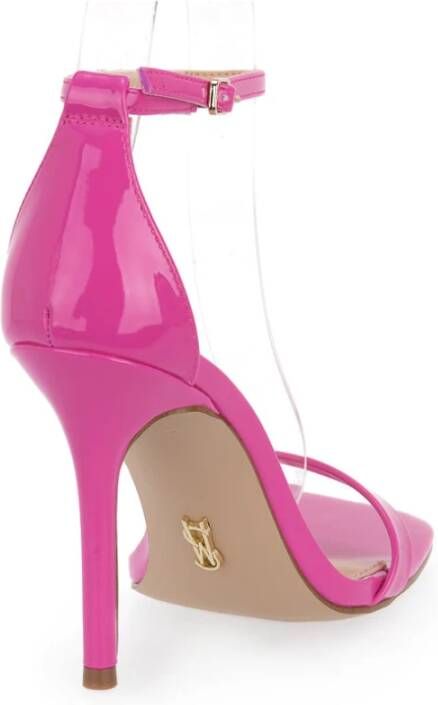 Steve Madden Magenta Uphill Hoge Hak Sandalen Roze Dames