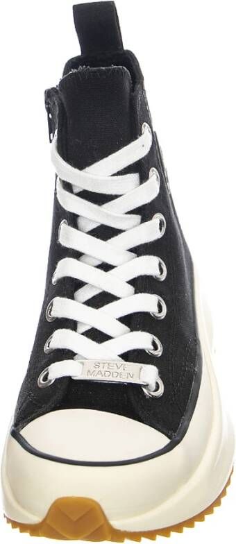 Steve Madden Hoge Sneakers met Veters voor Herfst Winter Black Dames