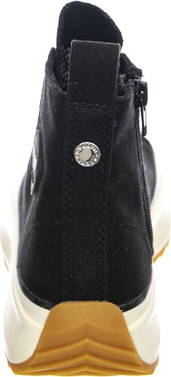 Steve Madden Hoge Sneakers met Veters voor Herfst Winter Black Dames