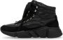 Steve Madden Zwarte High-Top Vetersneakers Black Dames - Thumbnail 4