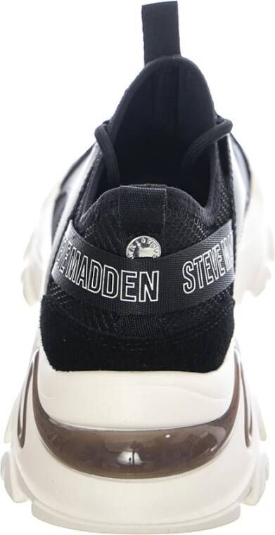 Steve Madden Zwarte Vetersneakers voor Vrouwen Black Dames