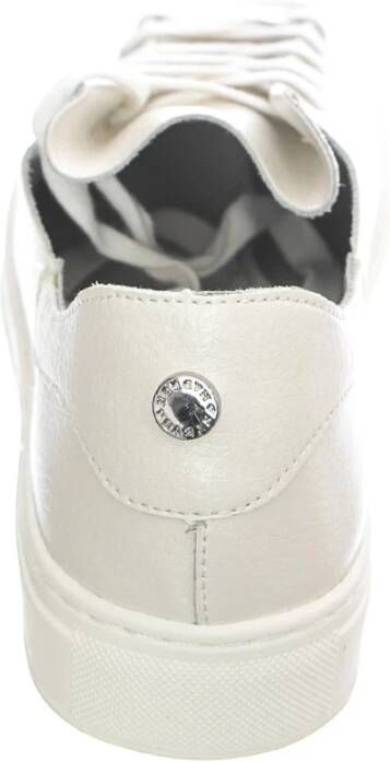 Steve Madden Witte Lage Profiel Veterschoenen White Dames