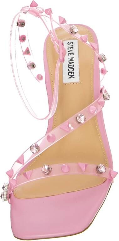 Steve Madden Studded Roze Enkelband Hoge Hakken Pink Dames