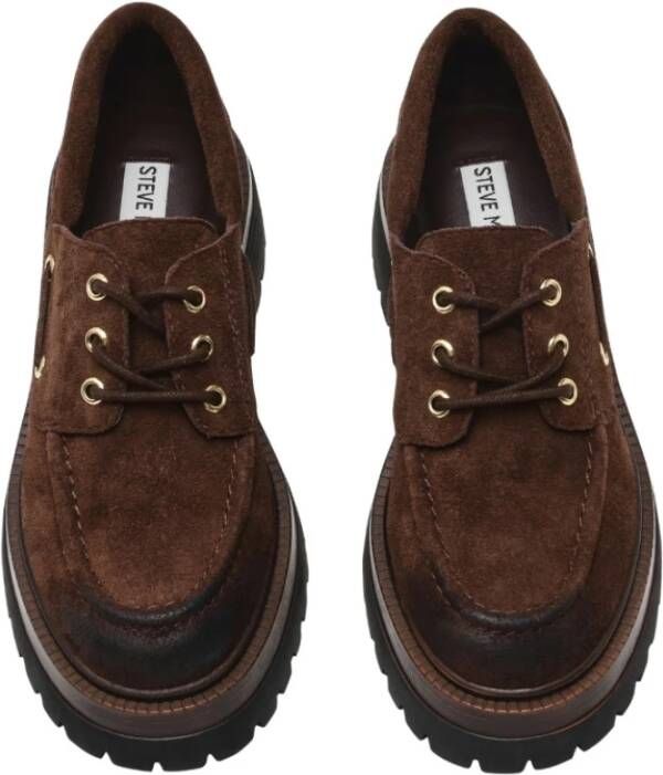 Steve Madden Taupe Loafers met Zijdetails