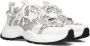 Steve Madden Tazmania chunky leren sneakers wit grijs - Thumbnail 15