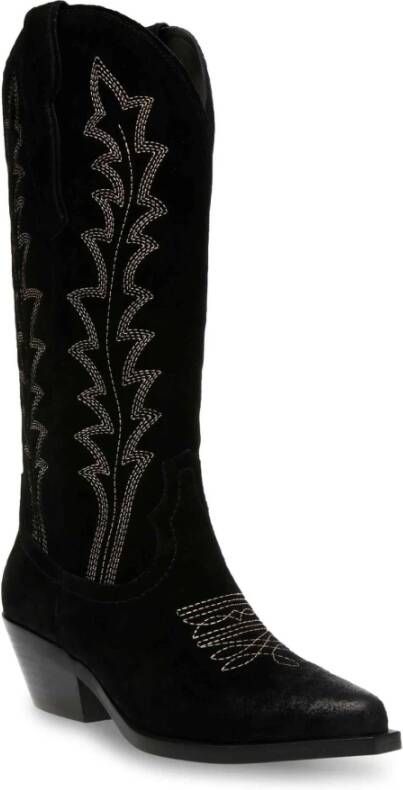 Steve Madden Wild Card Cowboy Laarzen Black Dames