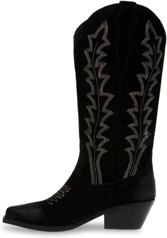 Steve Madden Wild Card Cowboy Laarzen Black Dames