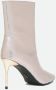 Steve Madden Metallic Zilveren Puntige Enkellaarzen Grijs Dames - Thumbnail 4
