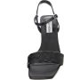 Steve Madden Zwarte leren sandalen met verstelbare band en middelhoge hakken Black Dames - Thumbnail 2