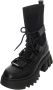 Steve Madden Zwarte leren veterschoenen met middelhoge profiel Black Dames - Thumbnail 2