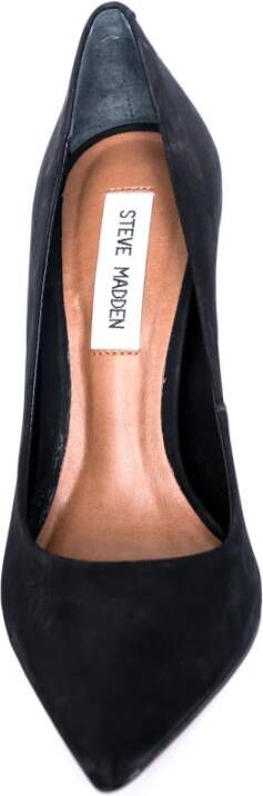 Steve Madden Zwarte Nubuck Stijlvolle Casual Schoenen Black Dames