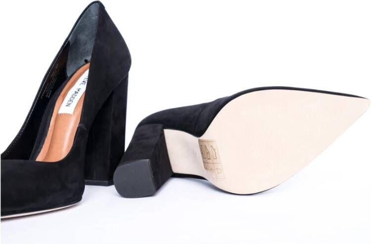 Steve Madden Zwarte Nubuck Stijlvolle Casual Schoenen Black Dames