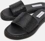 Steve Madden Zwarte platte sandalen met strass - Thumbnail 2