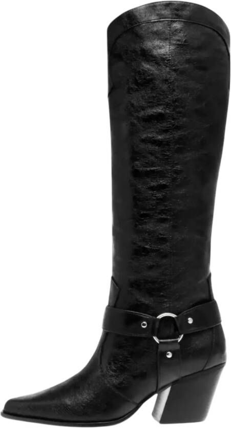 Steve Madden Zwarte Platte Schoenen Texani Stijl