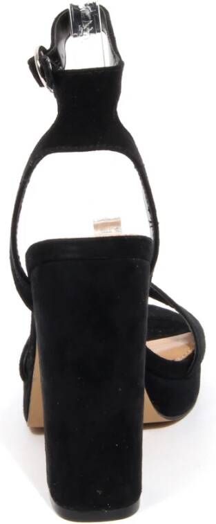 Steve Madden Zwarte Suède Gesture Sandalen