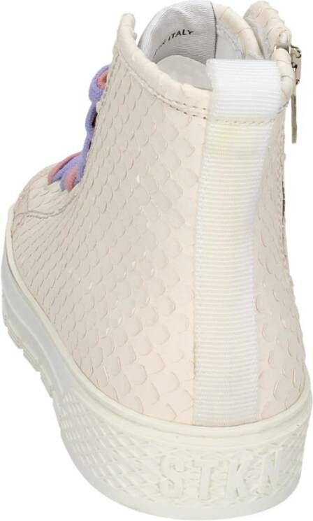 Stokton Leren Dames Sneakers Beige Dames