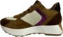 Stokton Luipaardprint Leren Sneakers Brown Dames - Thumbnail 2