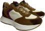 Stokton Luipaardprint Leren Sneakers Brown Dames - Thumbnail 3