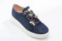 Stokton Navy Suède Sneakers Blue Dames - Thumbnail 2