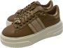 Stokton Roségouden Leren Sneakers met Insect Charms Brown Dames - Thumbnail 2