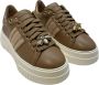 Stokton Roségouden Leren Sneakers met Insect Charms Brown Dames - Thumbnail 3