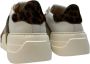 Stokton Sneaker met Luipaardprint en Franje White Dames - Thumbnail 2