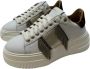 Stokton Sneaker met Luipaardprint en Franje White Dames - Thumbnail 3