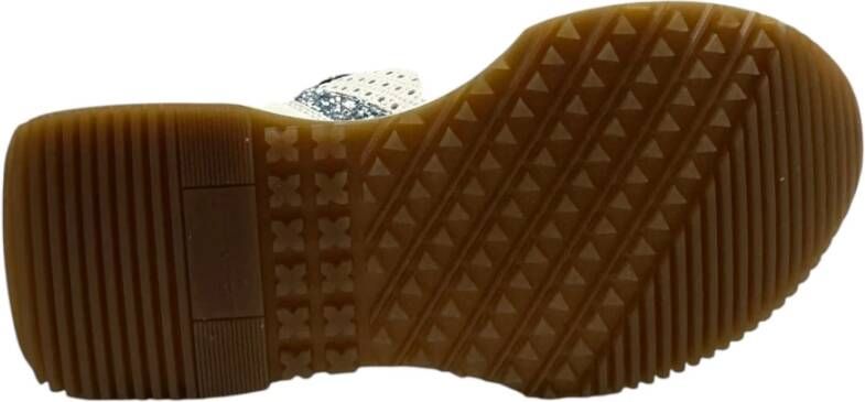 Stokton Sneaker van geperforeerd leer en suède Multicolor Dames